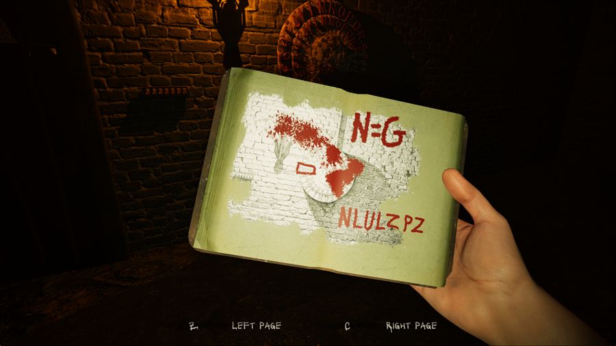 The cipher in the notebook