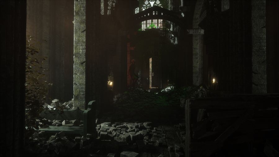 The ruined nave
